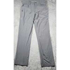 Huk Pants Mens 30x32‎ Gray Fishing Khakis Outdoor Zip Pocket Performance